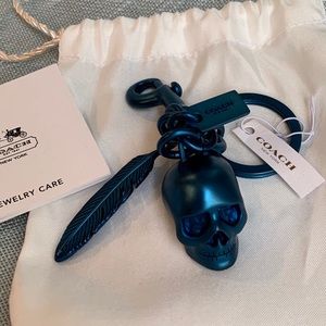 ‼️SOLD‼️COACH SKULL & FEATHER KEY RING (Rare)